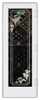 Wine Door - Vineyard Grapes Cascade - Primed - 30" x 80" - Knob on Left -...