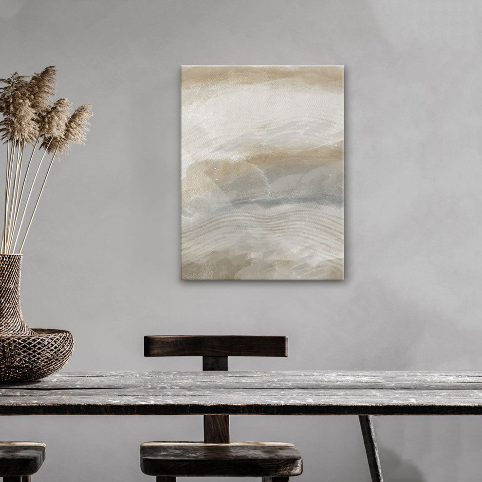 Abstract Neutral CXLV' Canvas Wall Art by ChiChi Decor, 16"x12"