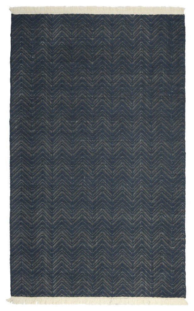 Classic Home Indr/Outdr Augusta Navy 8x10 Rug