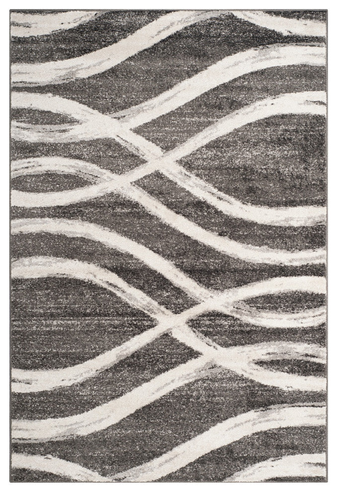 Safavieh Adirondack Adr125R Geometric Rug, Charcoal/Ivory, 11'0"x15'0"
