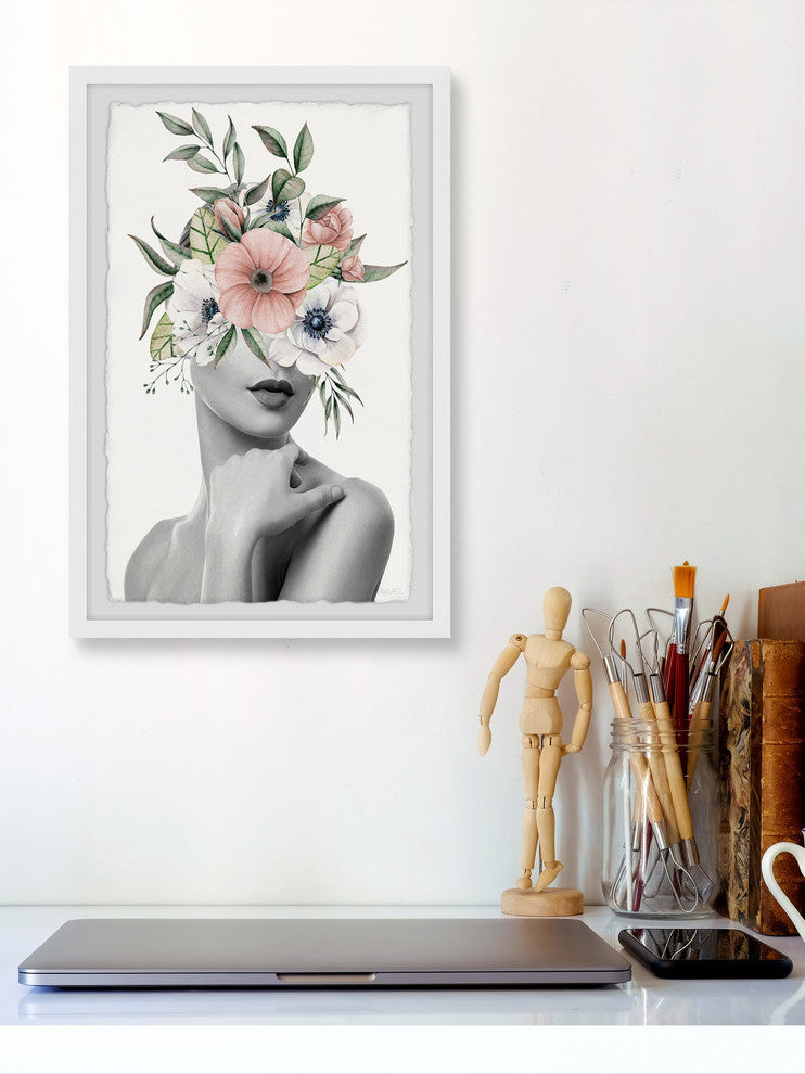 "Passionate Bloom" Framed Painting Print, 16"x24"