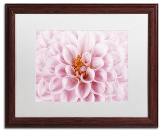 Cora Niele 'Pink Dahlia' Matted Framed Art