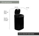 50-Liter / 13.2-Gallon Trash Can With Sensor Lid, Black
