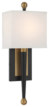 Crystorama Lighting Group ARD-832 Ardson 18" Tall Wall Sconce - Matte Black /