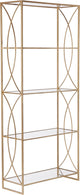 Windsor Etagere, Gold, 37"X15"X84"