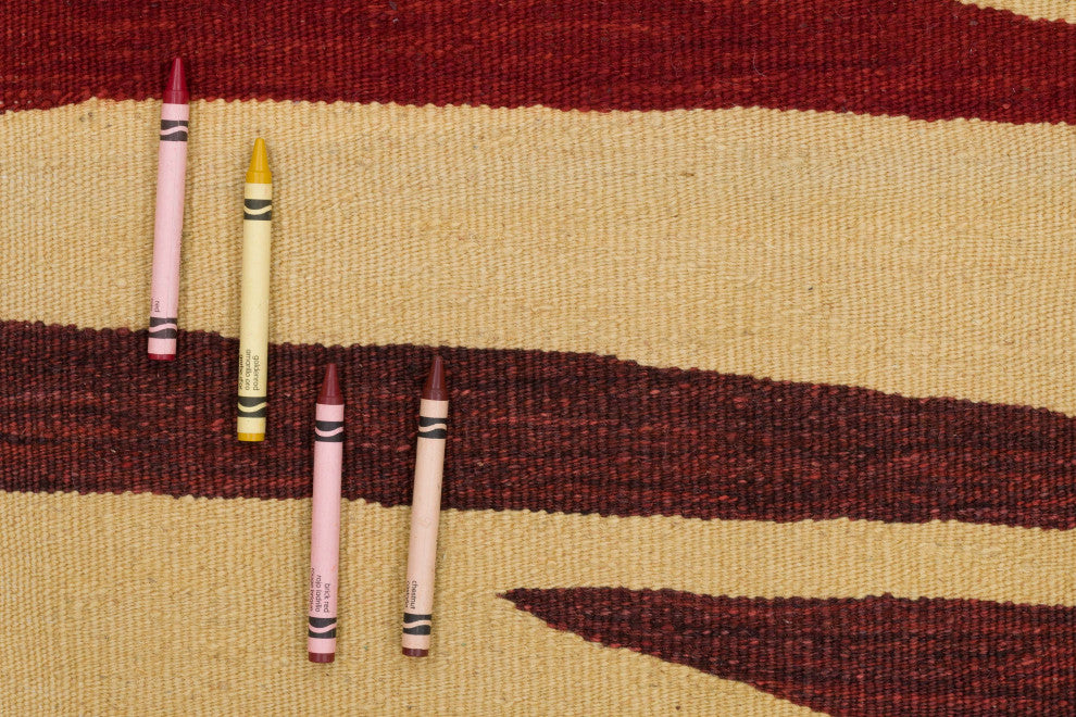 New Handwoven Turkish Kilim Rug 3' 1" x 4' 1", 37 in. x 49 in.