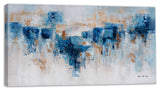 "Abstract Water and Earth" Hand Painted Canvas Artwork; Fine Art; Modern