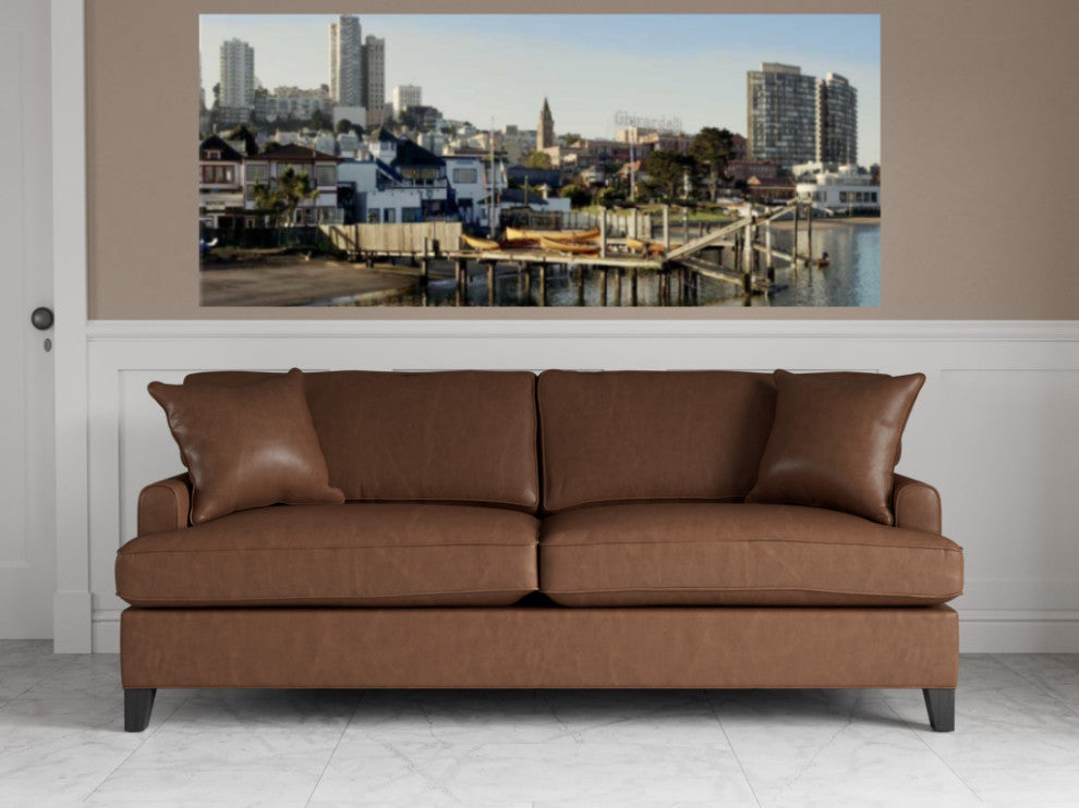 City Alongside the River 1 Giclee Wrap Canvas Wall Art