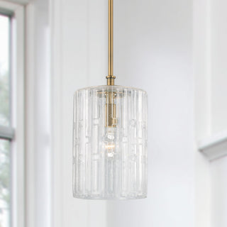 Capital Lighting 341311 Emerson 7"W Mini Pendant - Aged Brass