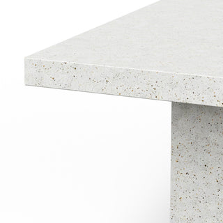 Mixx, Una 59" Square Dining Table, Ivory Terrazzo