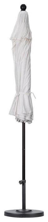 9' Venture Series Patio Umbrella With Sunbrella 2A Linen Sesame Fabric