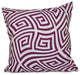 Geometric Decorative Pillow, Purple, 20"x20"