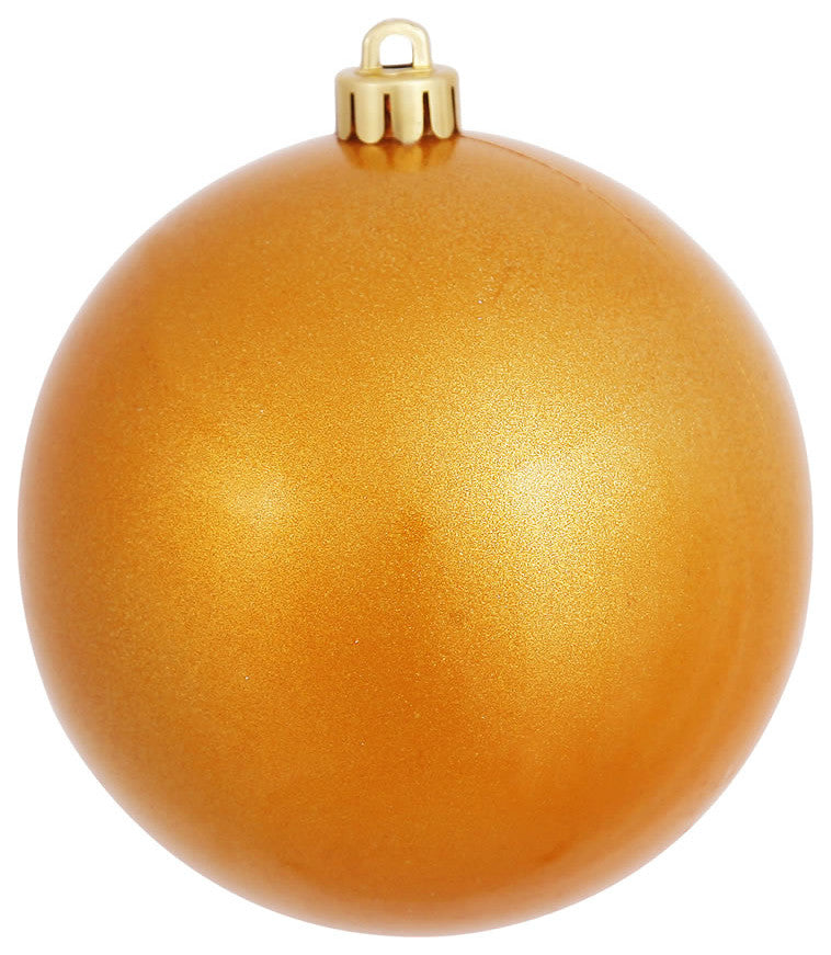 Vickerman N590830DCV 3" Antique Gold Candy Ball Ornament, 12 per Bag