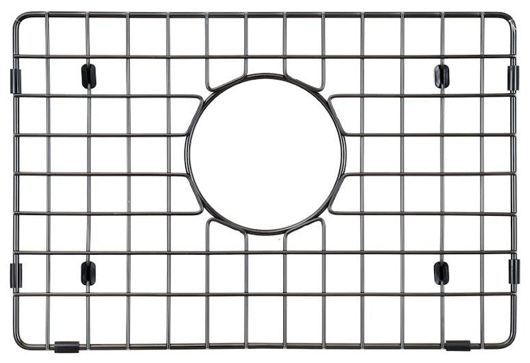 Starstar Sink Protector, Matte Black Stainless Steel, Bottom Grid, 14x11