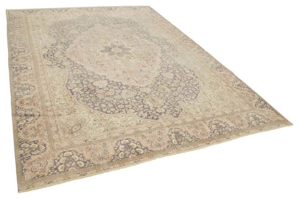 Rug N Carpet - Handwoven Oriental 7' 4'' x 10' 4'' Distressed Area Rug