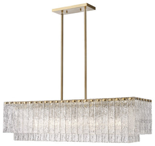 Zlite 1943-42L-MGLD 5-Light Island, Clear