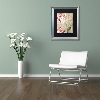 Color Bakery 'Tulips' Matted Framed Art, Silver Frame, Black Mat, 16x20