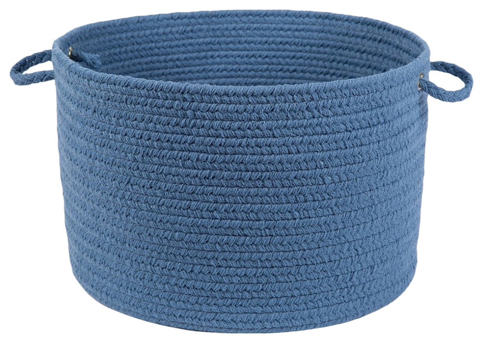 Rhody Rug Wear Ever Marina Blue Poly 18"X12" Basket