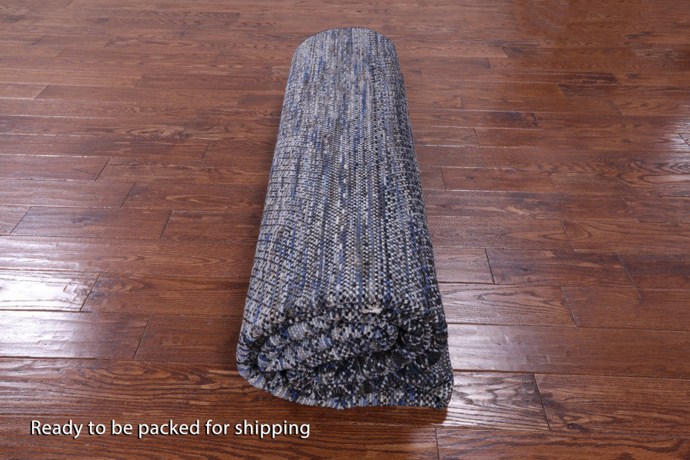 9' 1" X 12' 3" Savannah Grass Hand Knotted Wool Rug Q9229