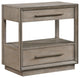 Durango 2-drawer Nightstand Bedside Table Taupe Oak