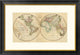 "Map of the World, 1820" Framed Digital Print by John Melish, 32"x22"