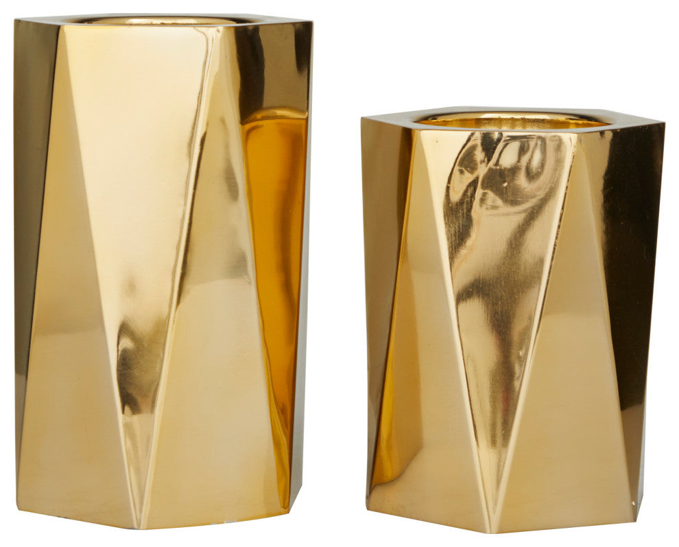 Glam Gold Stainless Steel Candle Holder 562279