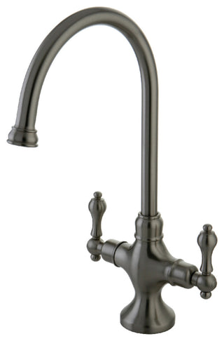 Kingston Brass Two-Handle Kitchen Faucet, Brushed Nickel