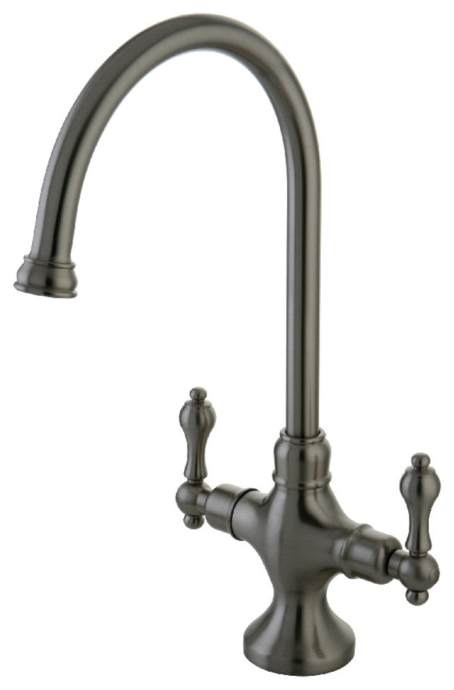 Kingston Brass Two-Handle Kitchen Faucet, Brushed Nickel