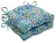 Make It Rain Cerulean Outdoor Deluxe Tufted Chairpad Set of 2