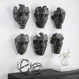 Self-Portrait Metallic Wall Decor, Set/6"