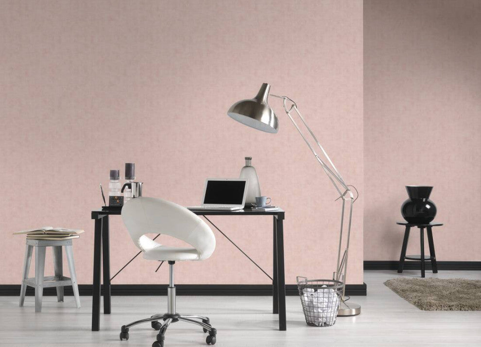 Plain Textured Wallpaper, Random Grainy Spots, 374163, Pink Rose, 1 Roll