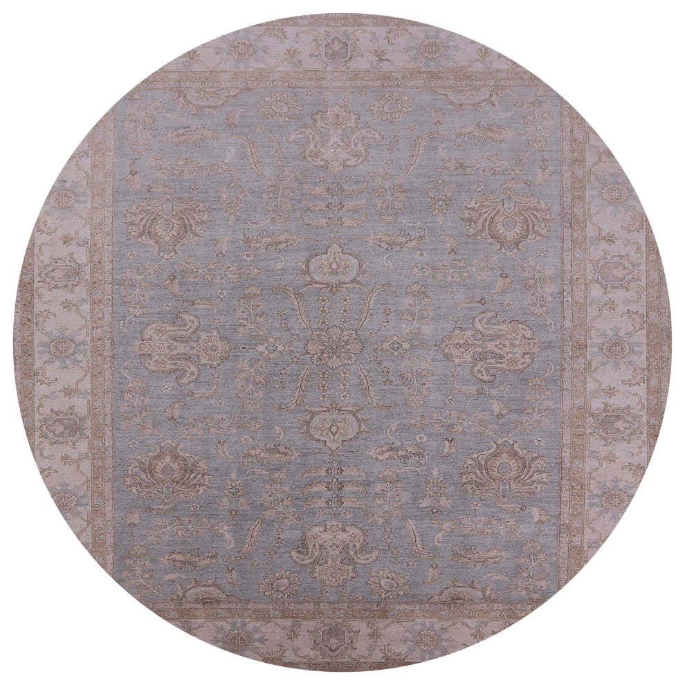 Ahgly Company Indoor Round Mid-Century Modern Area Rugs, 4' Round