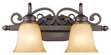 Golden Lighting Belle Meade Rubbed Bronze Vanity Light