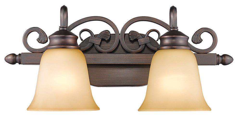 Golden Lighting Belle Meade Rubbed Bronze Vanity Light