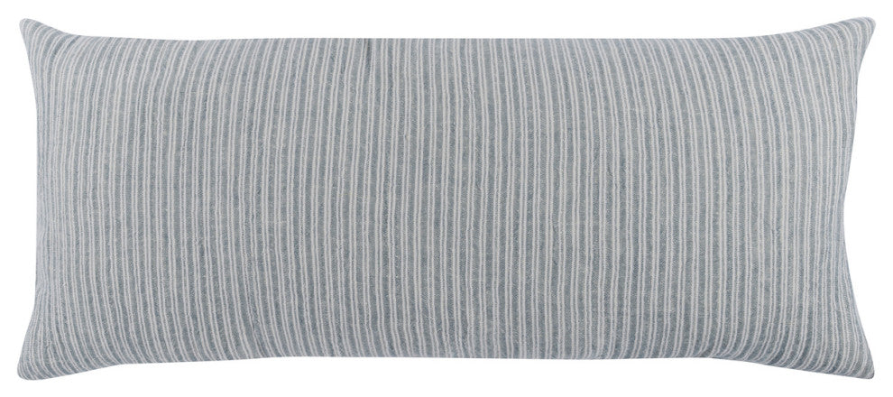 Camille Rectangular Throw Pilow, Ash Blue