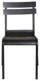 Dana Stackable Outdoor Dining Chair, Frosted Black (Set of 4)
