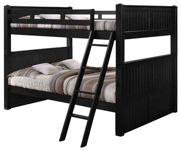 Beatrice Queen over Queen Bunk Bed, Black, Bed Only