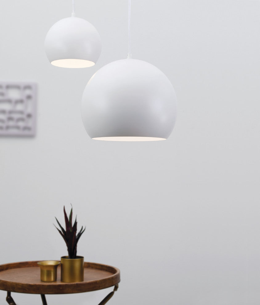 Roxy Pendant, White, 12"