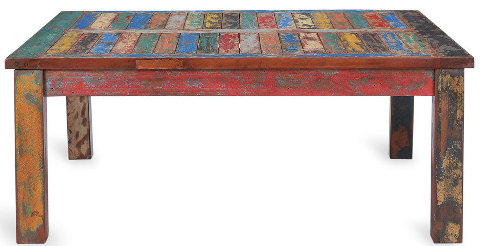 Square Coffee Table made from Recycled Teak Wood Boats