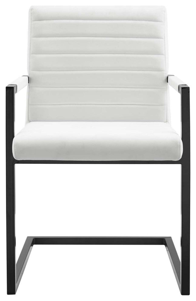 Savoy Performance Velvet Dining Chairs - Set of 2-White