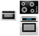 3PC Package, 30" Electric Cooktop 24" Microwave Drawer 24" Electric Wall Oven