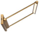Hudson 17" LED Picture Light 3000K, Aged Brass, Aged Brass, 23"