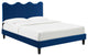 Current Performance Velvet King Platform Bed, Navy