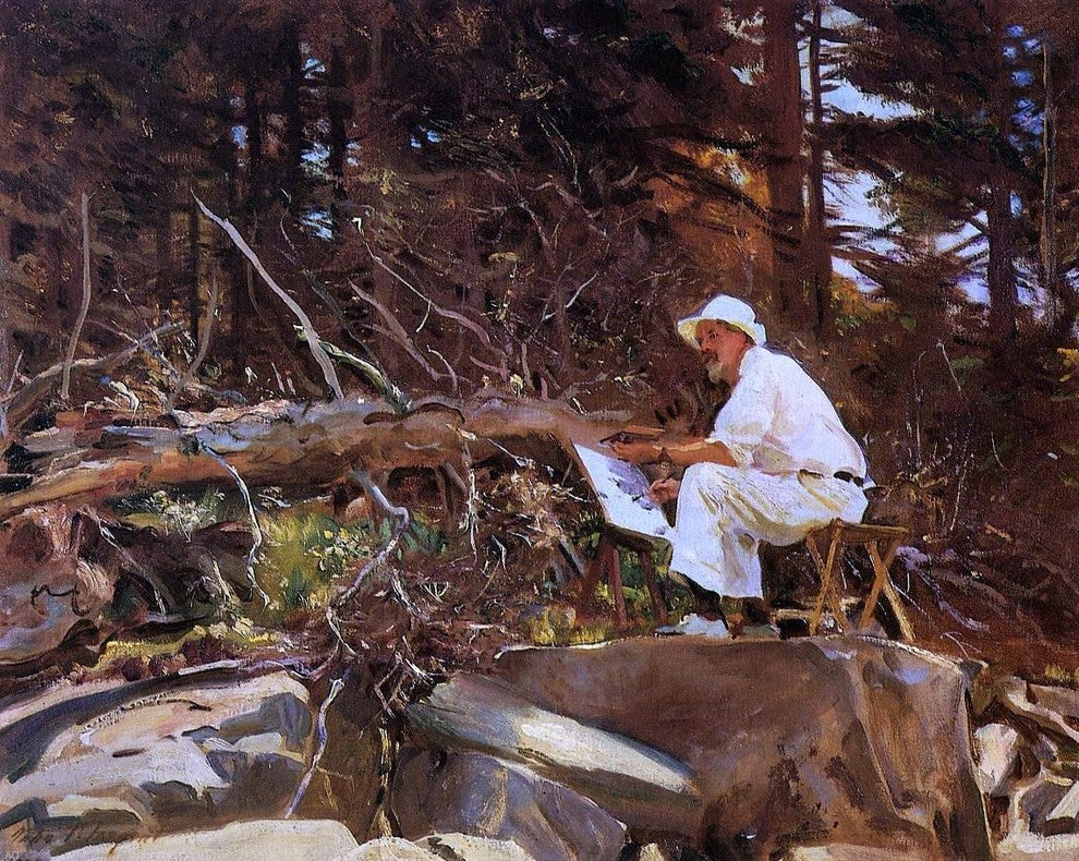 John Singer Sargent The Artist Sketching Wall Decal