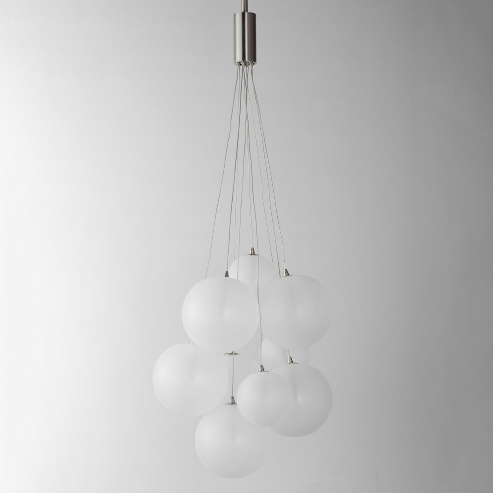 ET2 E25087-54 Burst 9 Light 20"W LED Pendant - Satin Nickel