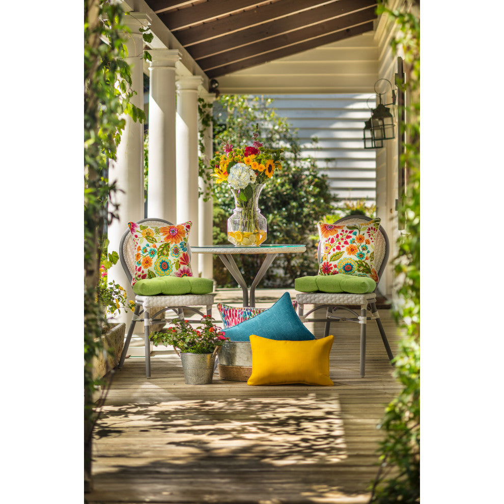 Fresco Melon Rectangular Throw Pillow, Set of 2, Yellow