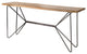 16" Brown Solid Wood 4 Legs Console Table