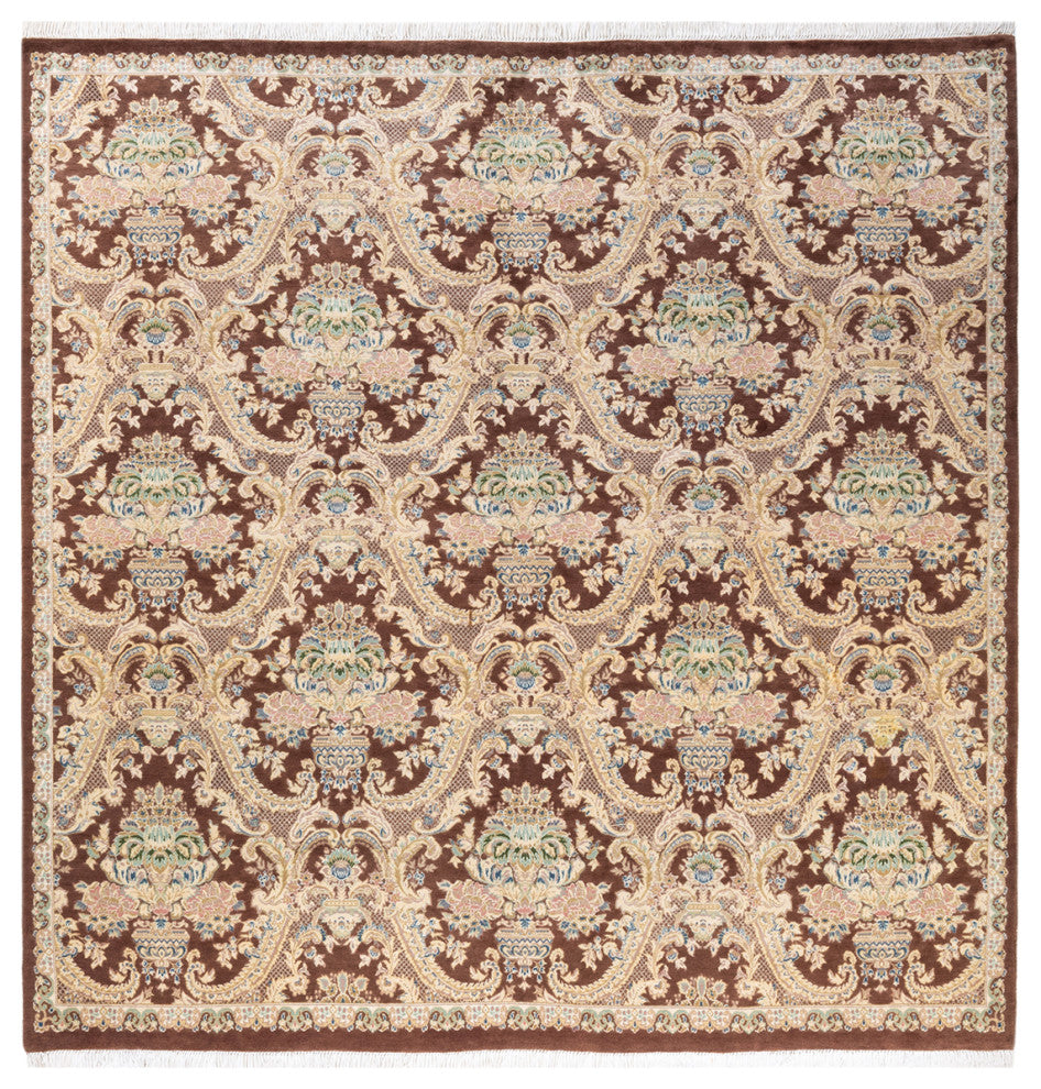 Mogul, One-of-a-Kind Hand-Knotted Area Rug Brown, 8'2"x8'2"