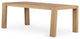 Capra Dining Table-Light Oak Resin