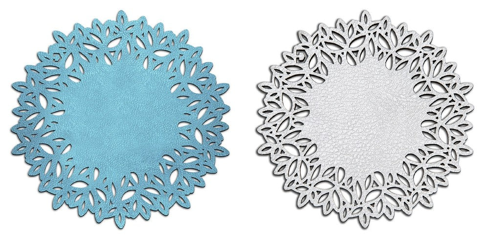 Double-Sided Winterland Coasters Set of 4